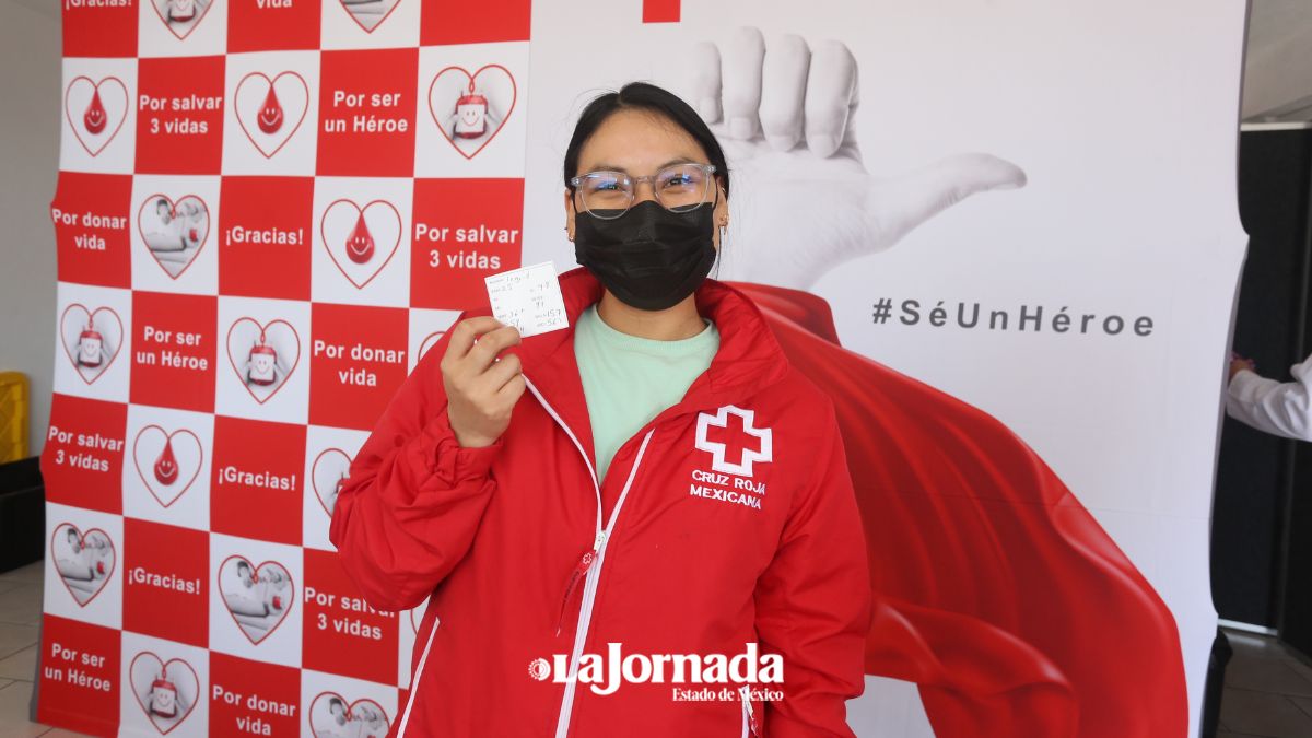 Cruz Roja del Edomex se suma a campaña de donación de sangre